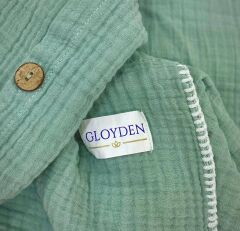 Müslin Bebek Nevresim Takımı Yeşil 100x150