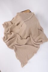 GLOYDEN 4 Katlı Ekstra Büyük Müslin Battaniye – %100 Pamuk 140x140 cm