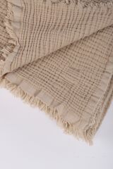 GLOYDEN 4 Katlı Ekstra Büyük Müslin Battaniye – %100 Pamuk 140x140 cm