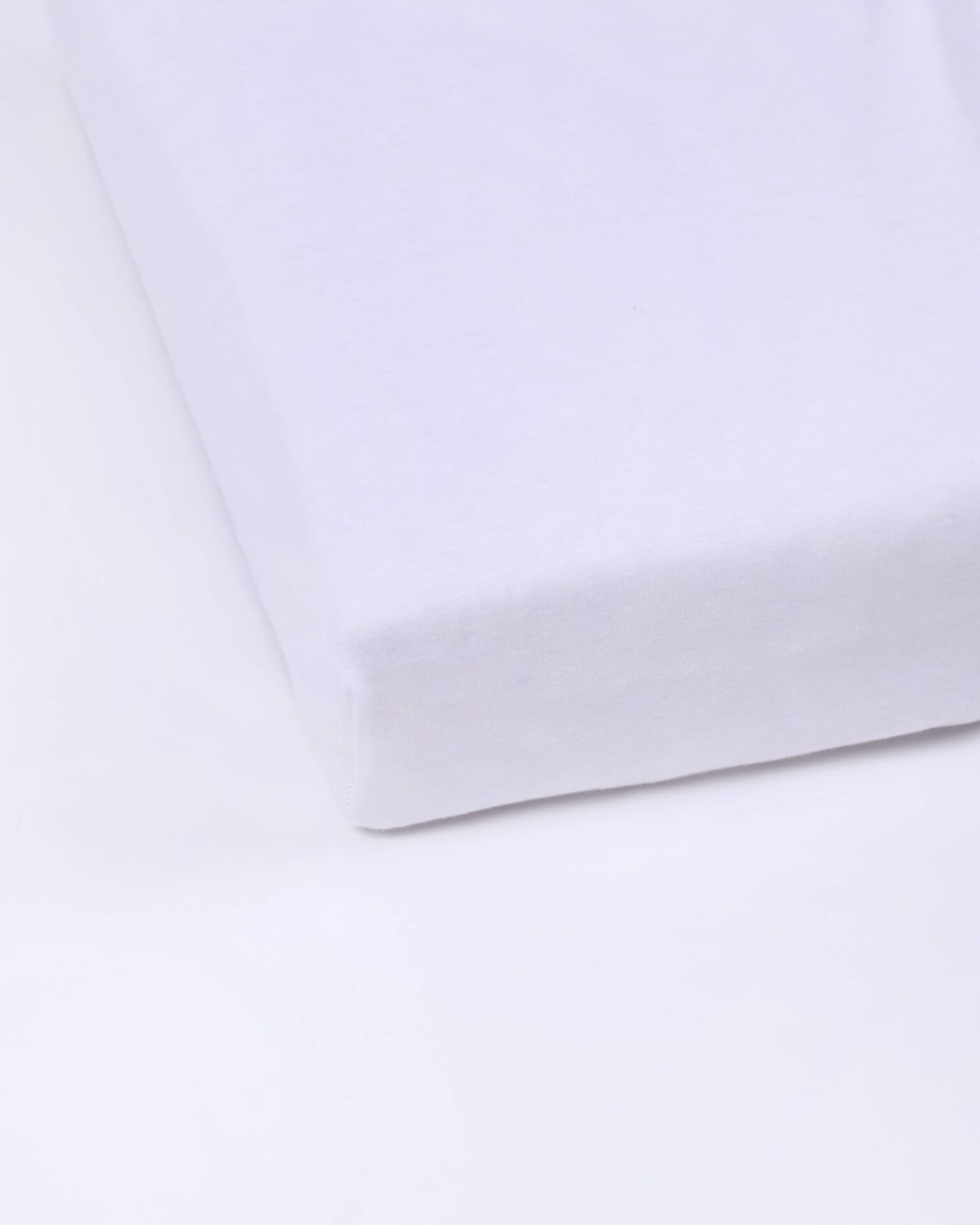 Penye Bebek Lastikli Çarşaf %100 Pamuk Beyaz