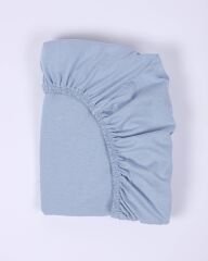 Penye Bebek Lastikli Çarşaf %100 Pamuk Mavi