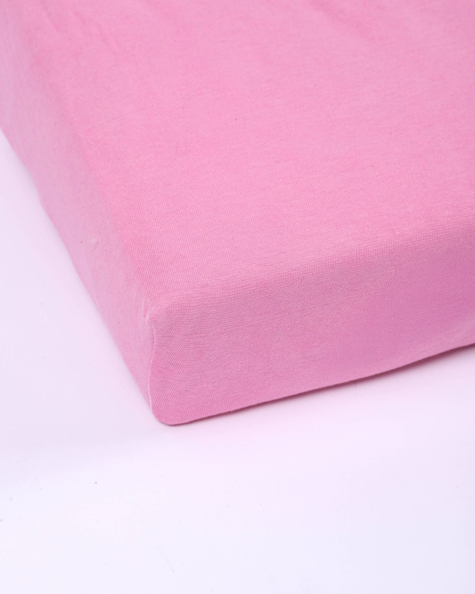 Penye Bebek Lastikli Çarşaf %100 Pamuk Pembe