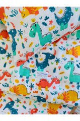 Park Yatak Bebek Müslin Nevresim Takımı Dinazor 70x110