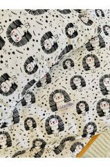 Bebek Müslin Nevresim Takımı Kirpi 100x150