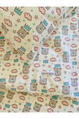 Park Yatak Bebek Nevresim Takımı %100 Pamuk Kral Ayı 70x110