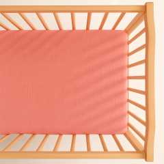 Müslin Lastikli Çarşaf – Pembe | %100 Doğal Pamuk