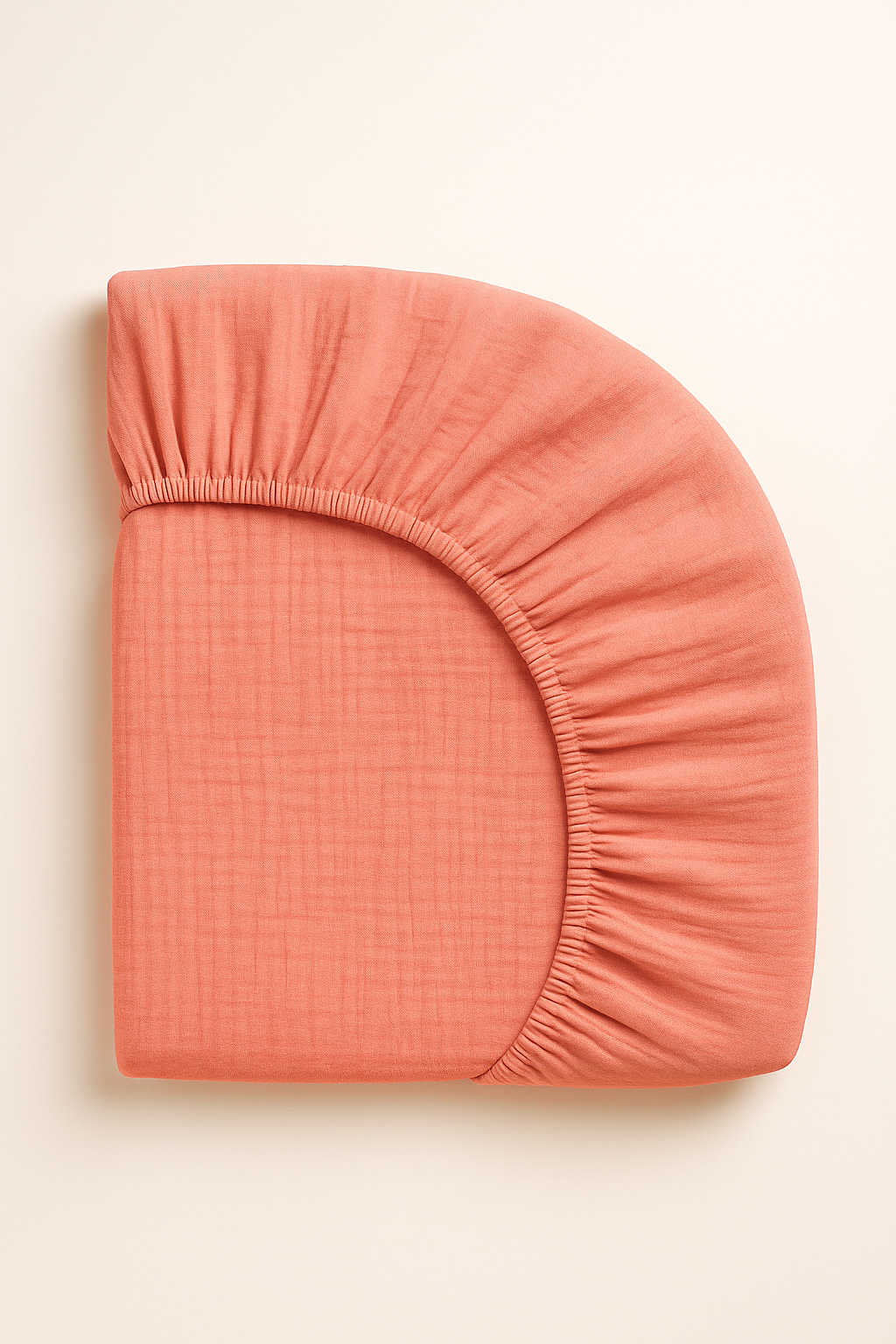 Müslin Lastikli Çarşaf – Pembe | %100 Doğal Pamuk