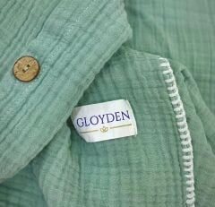 Bebek Nevresim Takımı Müslin Yeşil – Müslin Lastikli Çarşaflı